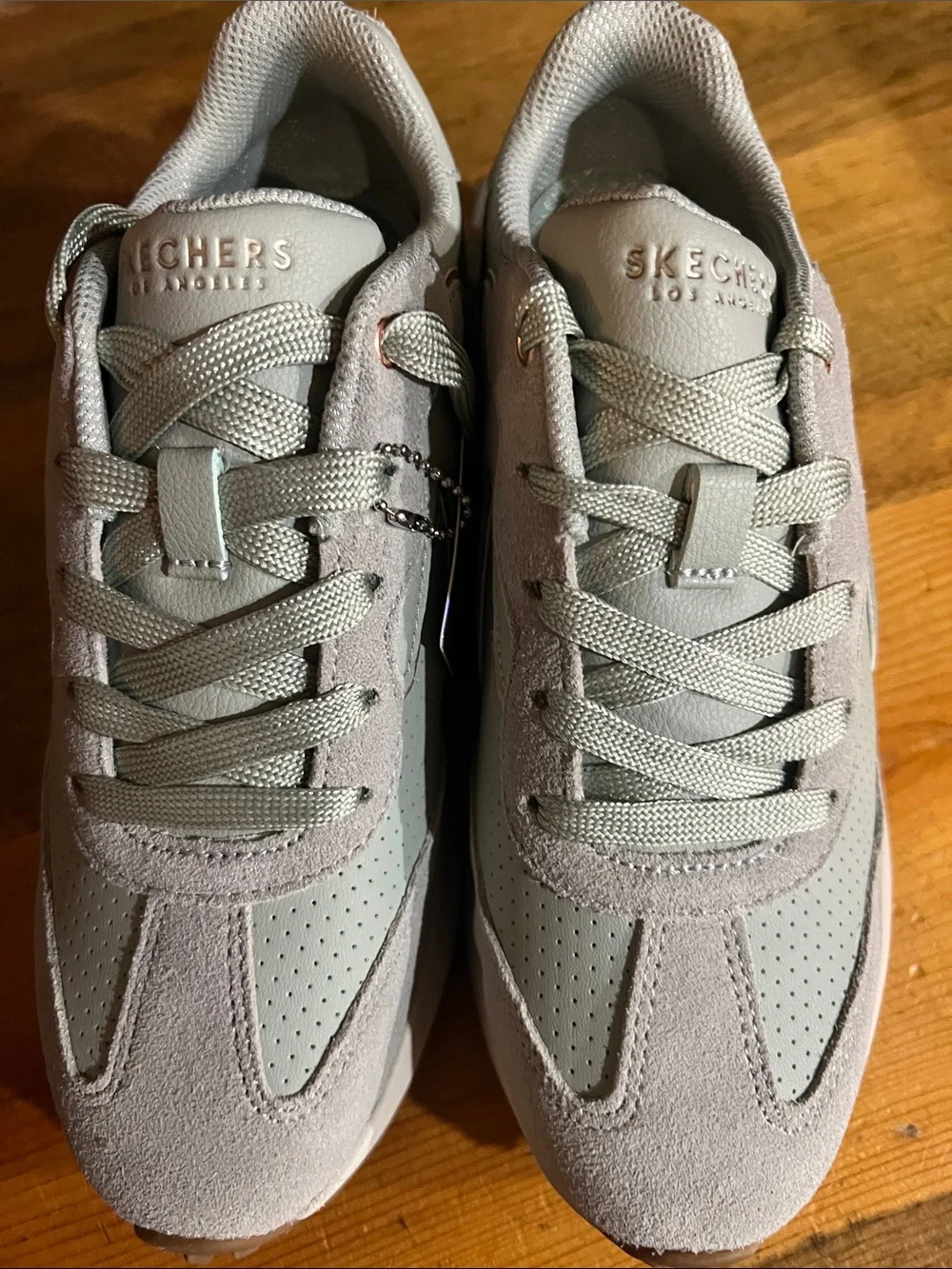 Skechers Women's Gusto Path Winder Sneakers in Sage size 6